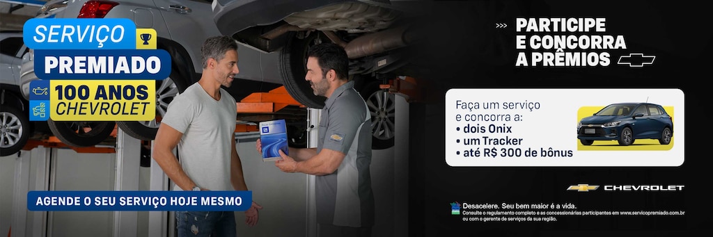 Agendar serviços automotivos Chevrolet